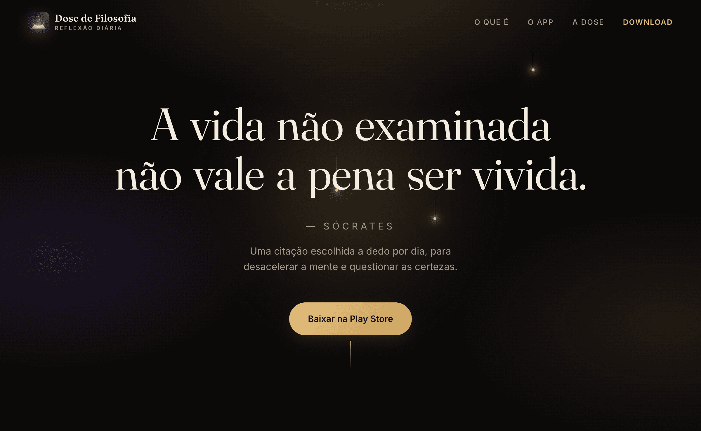 Captura do site Dose de Filosofia
